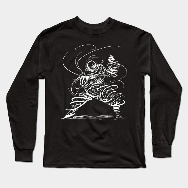 martial-arts sorcerer Long Sleeve T-Shirt by Nikokosmos